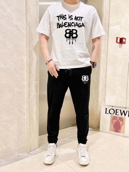 2025年4月2日入荷新作BALENCIAGA夏メンズ 上下セットM-5XL/zhan工場