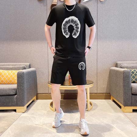 2025年4月2日入荷新作Chrome hearts夏メンズ 上下セットM-5XL/zhan工場