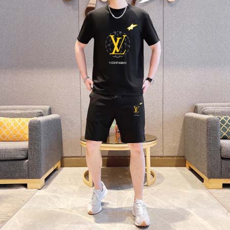2025年4月2日入荷新作Louis Vuitton夏メンズ 上下セットM-5XL/zhan工場