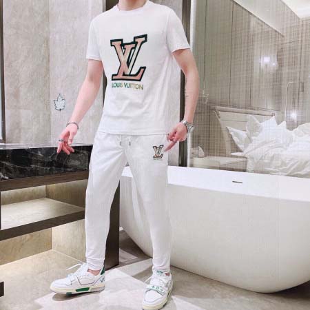 2025年4月2日入荷新作Louis Vuitton夏メンズ 上下セットM-5XL/zhan工場