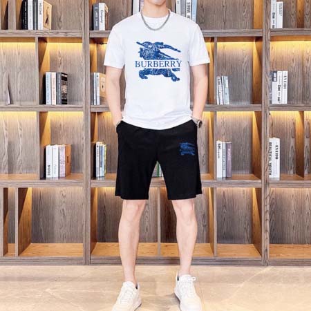 2025年4月2日入荷新作BURBERRY夏メンズ 上下セットM-5XL/zhan工場