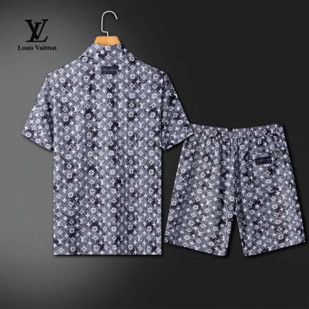 2025年4月9日入荷新作Louis Vuitton夏服 上下セット メンズ誕生日プレゼントは高級感/yich工場