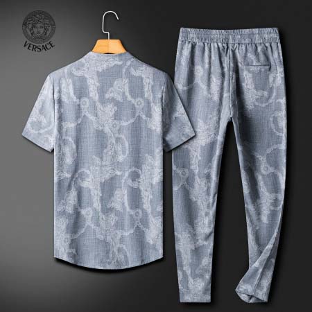 2025年4月9日入荷新作Versace夏服 上下セット メンズ誕生日プレゼントは高級感/LD工場