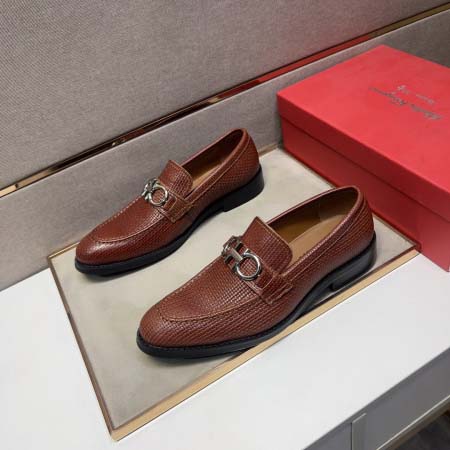 2025年4月10日入荷新品Ferragamoおすすめ人気メンズ靴本革製ギフト/誕生日/TL工場