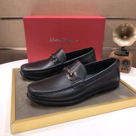 2025年4月10日入荷新品Ferragamoおすすめ人気メンズ靴本革製ギフト/誕生日/TL工場