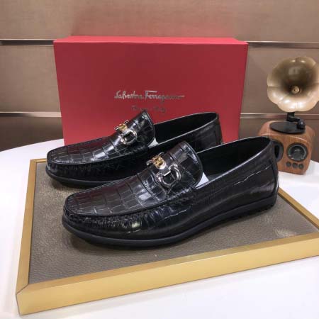 2025年4月10日入荷新品Ferragamoおすすめ人気メンズ靴本革製ギフト/誕生日/TL工場