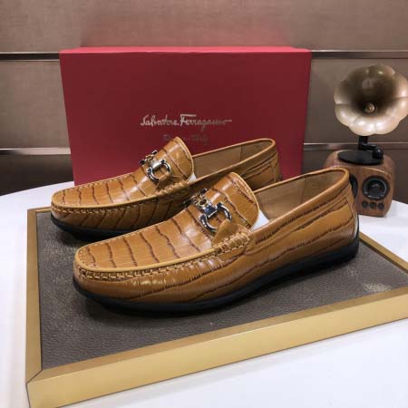 2025年4月10日入荷新品Ferragamoおすすめ人気メンズ靴本革製ギフト/誕生日/TL工場