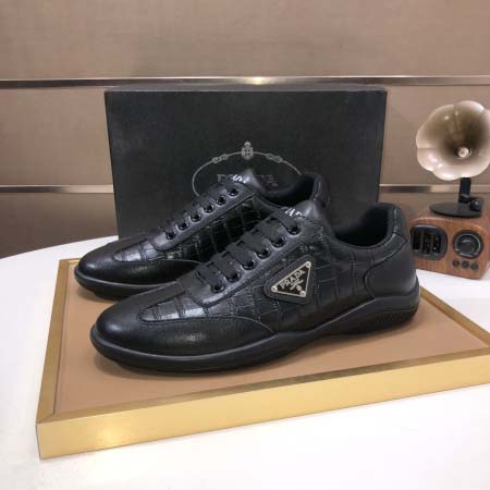 2025年4月10日入荷新品pradaおすすめ人気メンズ靴本革製ギフト/誕生日/TL工場