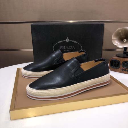 2025年4月10日入荷新品pradaおすすめ人気メンズ靴本革製ギフト/誕生日/TL工場