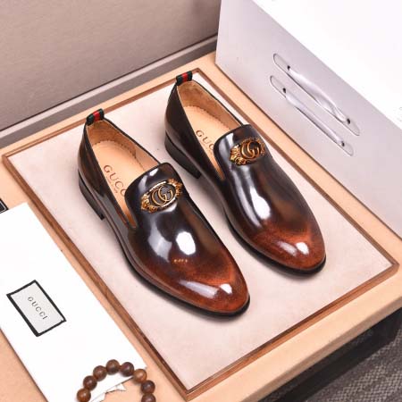 2025年4月10日入荷新品GUCCIおすすめ人気メンズ靴本革製ギフト/誕生日/TL工場