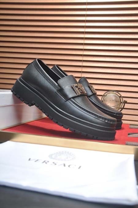 2025年4月10日入荷新品Versaceおすすめ人気メンズ靴本革製ギフト/誕生日/TL工場