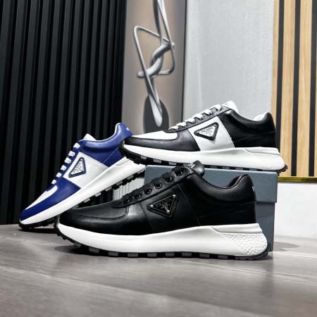 2025年4月10日入荷新品pradaカジュアルシューズ/スニーカー｜メンズ革靴本革製ギフト/誕生日/TL工場