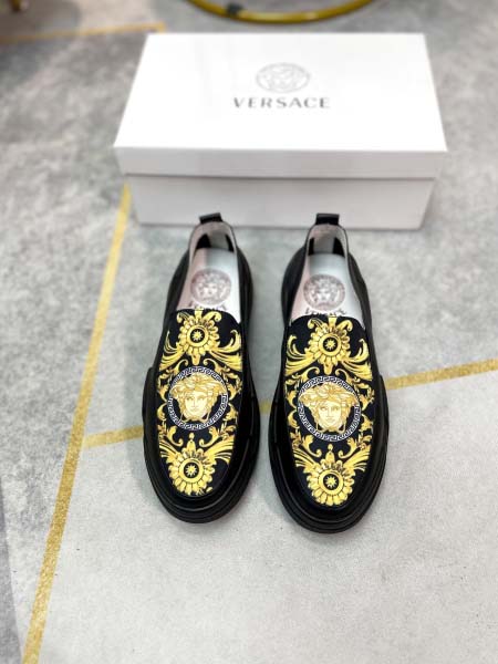 2025年4月10日入荷新品Versaceカジュアルシューズ/スニーカー｜メンズ革靴本革製ギフト/誕生日/TL工場