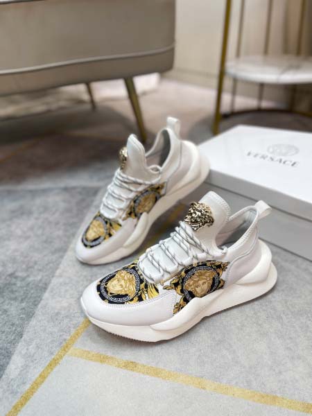 2025年4月10日入荷新品Versaceカジュアルシューズ/スニーカー｜メンズ革靴本革製ギフト/誕生日/TL工場