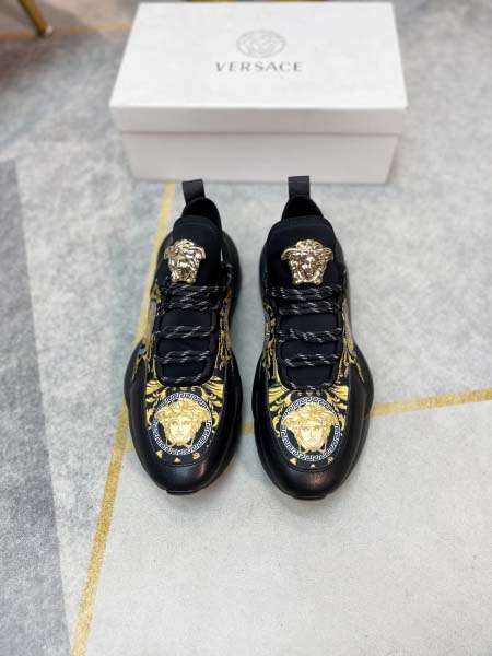 2025年4月10日入荷新品Versaceカジュアルシューズ/スニーカー｜メンズ革靴本革製ギフト/誕生日/TL工場