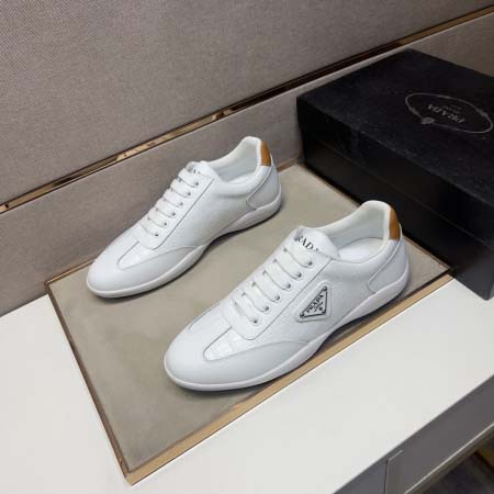 2025年4月10日入荷新品Pradaカジュアルシューズ/スニーカー｜メンズ革靴本革製ギフト/誕生日/TL工場
