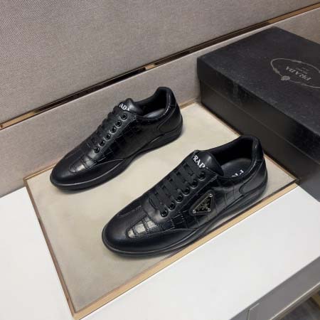 2025年4月10日入荷新品Pradaカジュアルシューズ/スニーカー｜メンズ革靴本革製ギフト/誕生日/TL工場