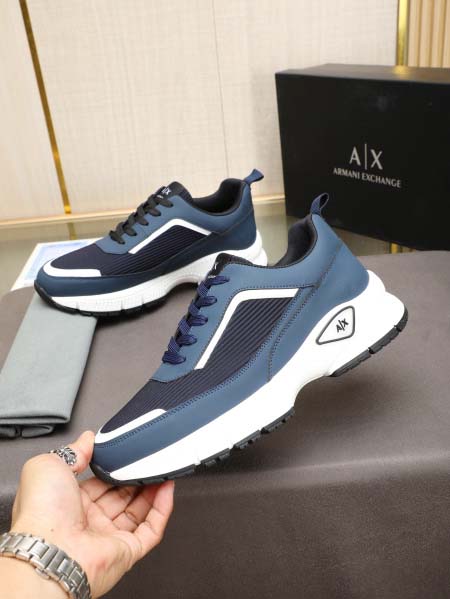 2025年4月10日入荷新品ARMANIカジュアルシューズ/スニーカー｜メンズ革靴本革製ギフト/誕生日/TL工場