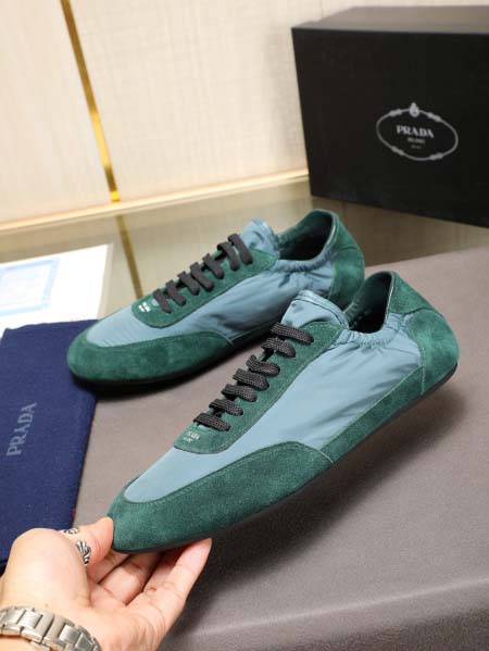 2025年4月10日入荷新品Pradaカジュアルシューズ/スニーカー｜メンズ革靴本革製ギフト/誕生日/TL工場