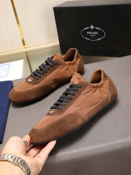 2025年4月10日入荷新品Pradaカジュアルシューズ/スニーカー｜メンズ革靴本革製ギフト/誕生日/TL工場