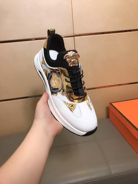 2025年4月10日入荷新品Versaceカジュアルシューズ/スニーカー｜メンズ革靴本革製ギフト/誕生日/TL工場