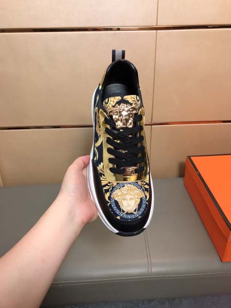 2025年4月10日入荷新品Versaceカジュアルシューズ/スニーカー｜メンズ革靴本革製ギフト/誕生日/TL工場