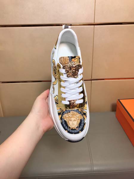2025年4月10日入荷新品Versaceカジュアルシューズ/スニーカー｜メンズ革靴本革製ギフト/誕生日/TL工場