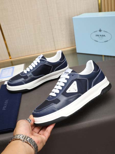 2025年4月10日入荷新品Pradaカジュアルシューズ/スニーカー｜メンズ革靴本革製ギフト/誕生日/TL工場