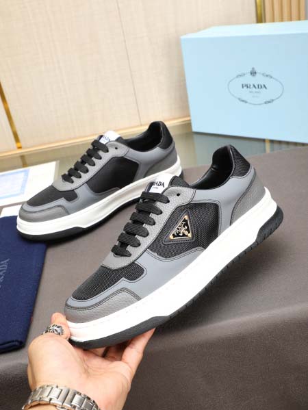 2025年4月10日入荷新品Pradaカジュアルシューズ/スニーカー｜メンズ革靴本革製ギフト/誕生日/TL工場