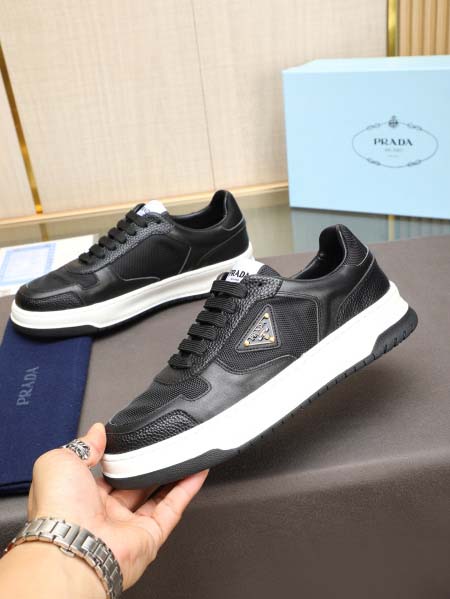 2025年4月10日入荷新品Pradaカジュアルシューズ/スニーカー｜メンズ革靴本革製ギフト/誕生日/TL工場