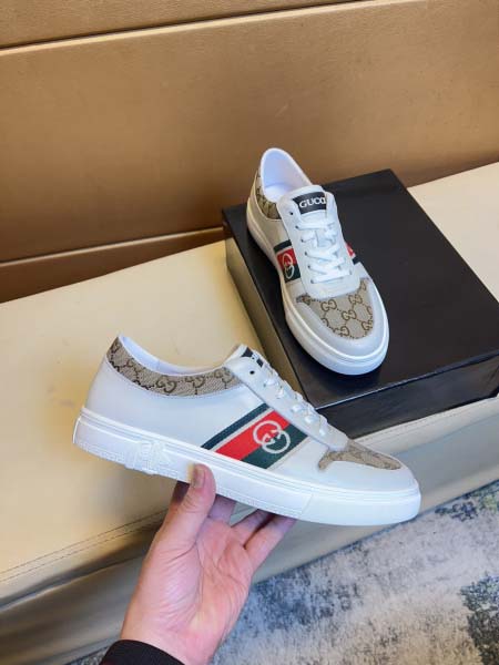 2025年4月11日入荷新品Gucciカジュアルシューズ/スニーカー｜メンズ革靴本革製ギフト/誕生日/TL工場