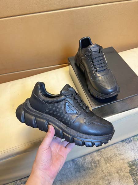 2025年4月11日入荷新品Pradaカジュアルシューズ/スニーカー｜メンズ革靴本革製ギフト/誕生日/TL工場