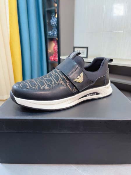 2025年4月11日入荷新品Armaniカジュアルシューズ/スニーカー｜メンズ革靴本革製ギフト/誕生日/TL工場