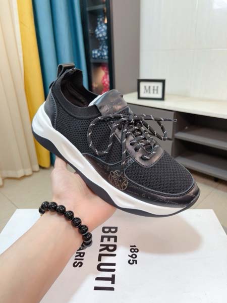 2025年4月11日入荷新品berlutiカジュアルシューズ/スニーカー｜メンズ革靴本革製ギフト/誕生日/TL工場