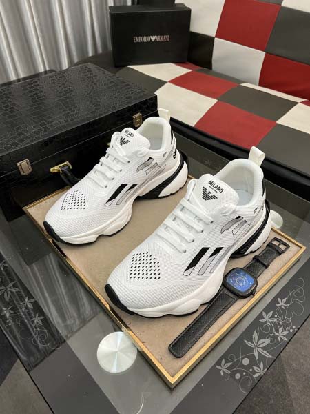 2025年4月11日入荷新品Armaniカジュアルシューズ/スニーカー｜メンズ革靴本革製ギフト/誕生日/TL工場
