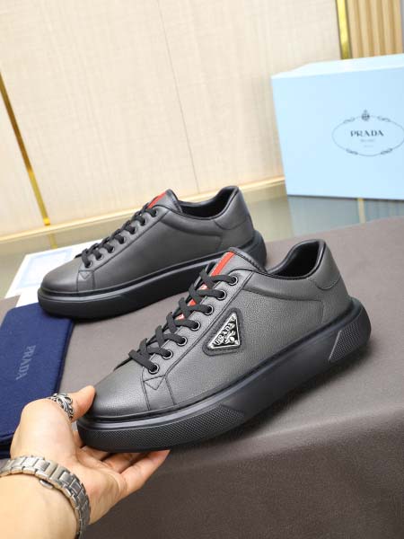 2025年4月11日入荷新品Pradaカジュアルシューズ/スニーカー｜メンズ革靴本革製ギフト/誕生日/TL工場