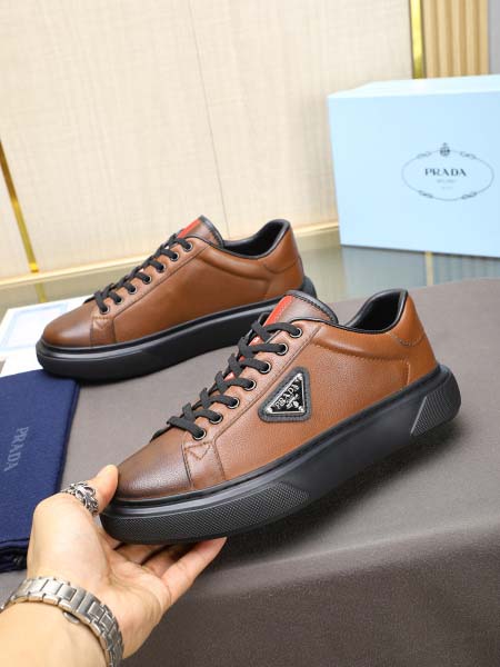 2025年4月11日入荷新品Pradaカジュアルシューズ/スニーカー｜メンズ革靴本革製ギフト/誕生日/TL工場
