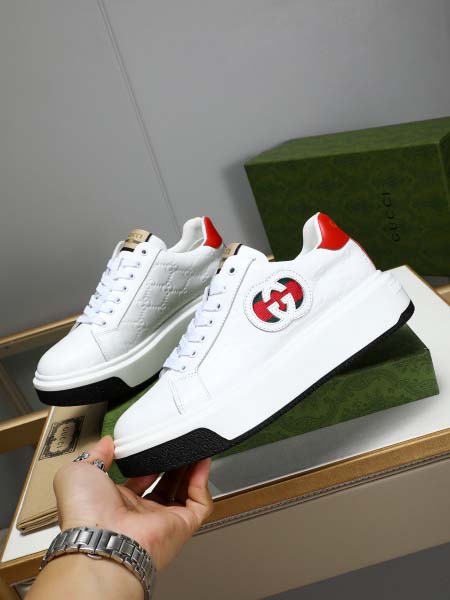 2025年4月11日入荷新品GUCCIカジュアルシューズ/スニーカー｜メンズ革靴本革製ギフト/誕生日/TL工場