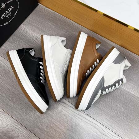 2025年4月11日入荷新品Pradaカジュアルシューズ/スニーカー｜メンズ革靴本革製ギフト/誕生日/TL工場