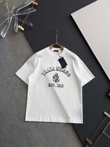 2025年4月13日入荷春夏 新作Prada半袖 tシャツ高級なプレゼント/誕生日プレゼント/高品質/メンツ/記念品/ wenzhou工場