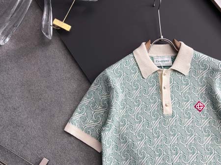 2025年4月14日入荷春夏 新作Casablancaニットの半袖高級なプレゼント/誕生日プレゼント/高品質/メンツ/記念品/ wenzhou工場