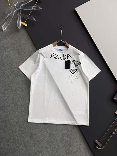 2025年4月14日入荷春夏 新作Prada半袖 tシャツ高級なプレゼント/誕生日プレゼント/高品質/メンツ/記念品/ wenzhou工場