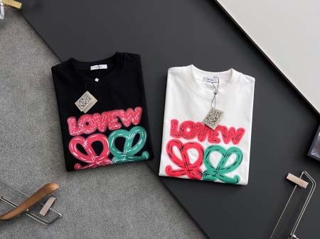 2025年4月14日入荷春夏 新作LOEWE半袖 tシャツ高級なプレゼント/誕生日プレゼント/高品質/メンツ/記念品/ wenzhou工場