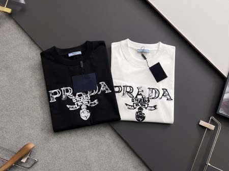 2025年4月14日入荷春夏 新作Prada半袖 tシャツ高級なプレゼント/誕生日プレゼント/高品質/メンツ/記念品/ wenzhou工場