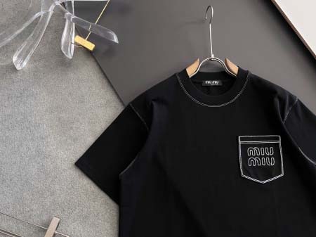 2025年4月14日入荷春夏 新作Miumiu半袖 tシャツ高級なプレゼント/誕生日プレゼント/高品質/メンツ/記念品/ wenzhou工場