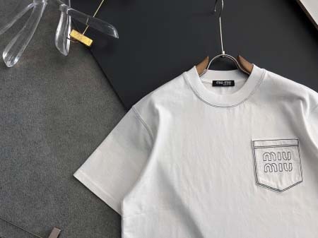 2025年4月14日入荷春夏 新作Miumiu半袖 tシャツ高級なプレゼント/誕生日プレゼント/高品質/メンツ/記念品/ wenzhou工場