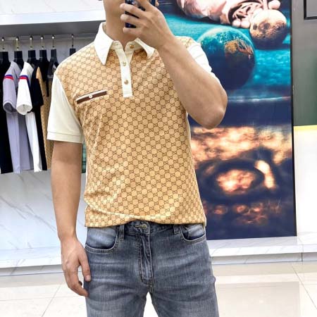 2025年4月9日入荷新作Gucci半袖ポロシャツ 超厳選★誕生日プレゼント/結婚祝い/内祝い/贈り物/YI+YI工場48-56