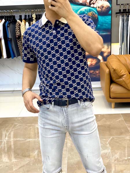 2025年4月9日入荷新作Gucci半袖ポロシャツ 超厳選★誕生日プレゼント/結婚祝い/内祝い/贈り物/YI+YI工場48-56