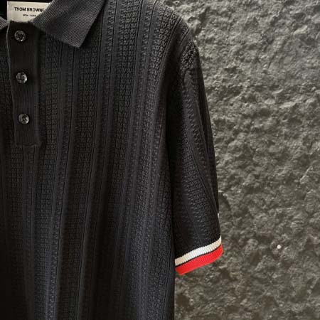 2025年4月21日入荷新作Thom Browneニット半袖 Tシャツ★誕生日プレゼント/結婚祝い/内祝い/贈り物/LD工場M-3XL