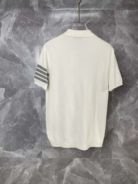 2025年4月21日入荷新作Thom Browne半袖ポロシャツ★誕生日プレゼント/結婚祝い/内祝い/贈り物/YI+YI工場M-3XL